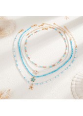 Mint Green Butterfly Beaded Alloy Necklaces | thumb picture 