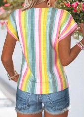Multi Color Tummy Coverage Short Sleeve T Shirt | thumb picture 
