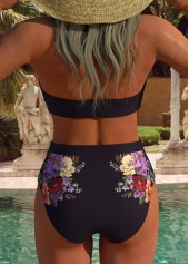 Dusty Purple Mid Waisted Lace Up Bikini Set | thumb picture 