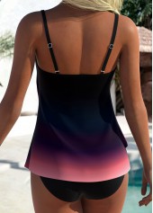 Multi Color Layered Ombre Tankini Top-No Bottom | thumb picture 