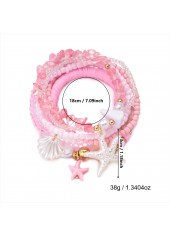 Pink Color Shell Alloy Detail Bracelets | thumb picture 