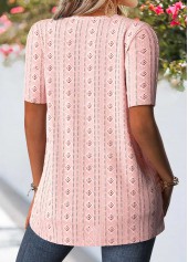 Pink Floral Print Fake Two Piece Twinset | thumb picture 