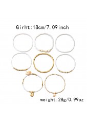 Golden Color Round Alloy Detail Anklets | thumb picture 