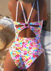 Multi Color Circular Ring One Piece Swimwear | thumb picture 