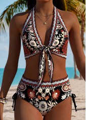 Black Tribal Print Bikini Set | thumb picture 