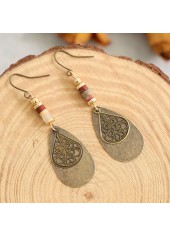 Silver Color Round Alloy Detail Earrings | thumb picture 