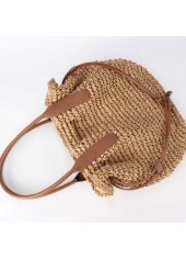 Dark Camel Color Drawstring Hand Bag | thumb picture 