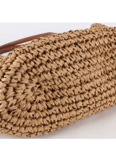 Dark Camel Color Drawstring Hand Bag | thumb picture 