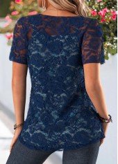 Blue Paisley Print Two-piece Cardigan and Tank Top | thumb picture 