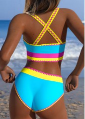 Multi Color Mid Waisted Bikini Set | thumb picture 