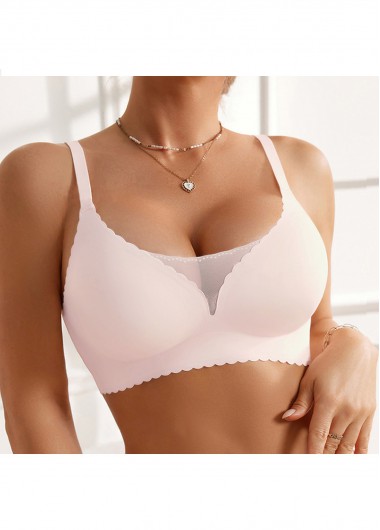 women clothes image of Light Pink Three Quarters Cup Bra
