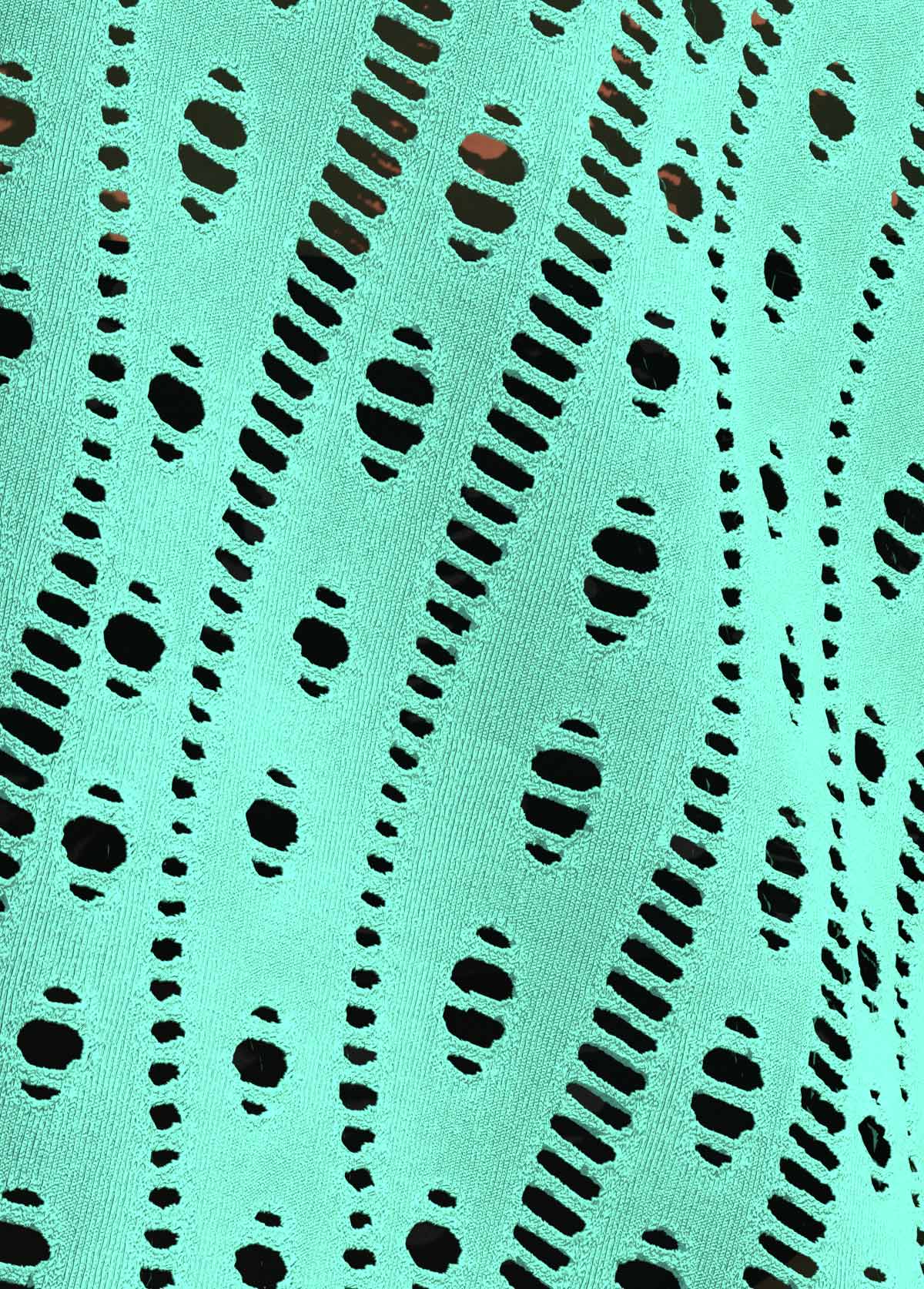 Cyan Mid Waisted Lace Up Tankini Set | picture 