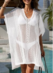 White V Neck Tummy Coverage Cover Up | thumb picture 