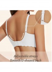 White Color V Neck Detail Bra | thumb picture 