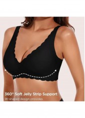 Black Color Push-up V Neck Bra | thumb picture 