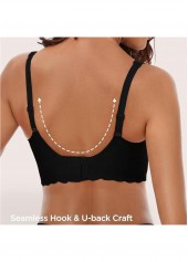 Black Color Push-up V Neck Bra | thumb picture 