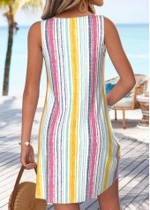 Multi Color Short Tummy Coverage Sleeveless Round Neck Dress | thumb picture 