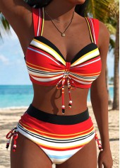 Multi Color Mid Waisted Push Up/supportive/enhance Bust Bikini Set