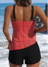 Dark Coffee Mid Waisted Tummy Coverage Tankini Set | thumb picture 