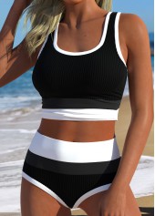 White High Waisted Layered Bikini Set | thumb picture 