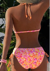Pink Mid Waisted Pull On Bikini Set | thumb picture 