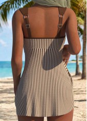 Yellow Mid Waisted Bowknot Tankini Set | thumb picture 