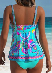 Pink Cut Out Polka Dot Tankini Top-No Bottom | thumb picture 