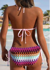Multi Color Mid Waisted Pull On Bikini Set | thumb picture 