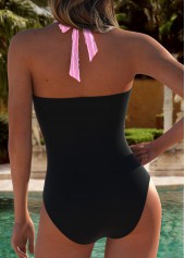 Multi Color Patchwork One Piece Swimwear | thumb picture 