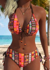 Multi Color Low Waisted Pull On Bikini Set | thumb picture 