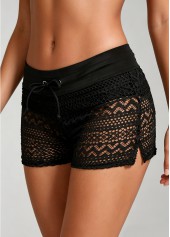 Pull On Low Waisted Black Swim Shorts | thumb picture 