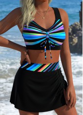 Multi Color High Waisted Wide Waistband Bikini Set | thumb picture 