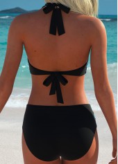 Multi Color Mid Waisted Surplice Bikini Set | thumb picture 