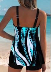 Tummy Coverage Leopard Green Tankini Top-No Bottom | thumb picture 
