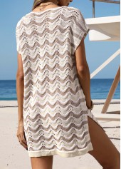 Tummy Coverage Beige V Neck Cover Up | thumb picture 