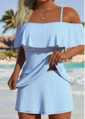Multi Color Striped Tankini Set | thumb picture 
