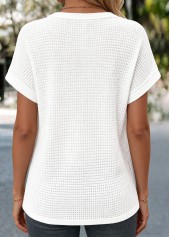 White Single Chest Pocket Short Sleeve T Shirt | thumb picture 