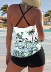 Sage Green Mid Waisted Tummy Coverage Tankini Set | thumb picture 