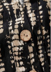 Gray Brown Tie Dye Print Short Tummy Coverage Dress | thumb picture 