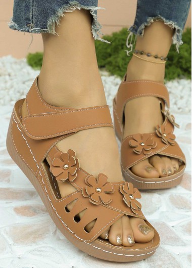 women clothes image of Light Coffee Round Toe Low Heel