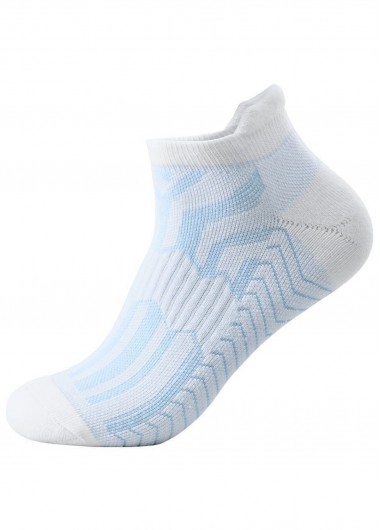 women clothes image of Light Blue Striped Low Cut Socks