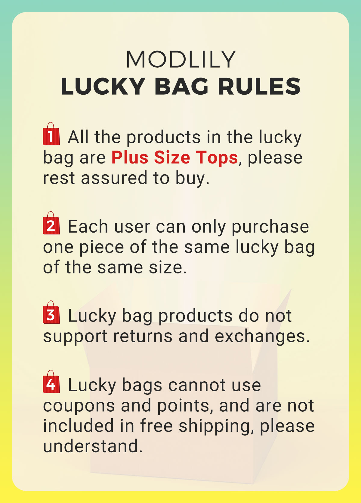 Lucky Bag-Random Color Plus Size Tops-2 Pieces | picture 