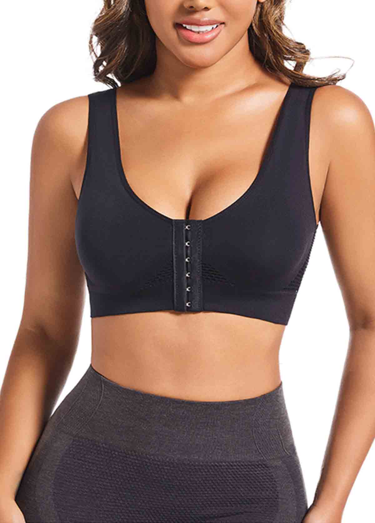 Black Scoop Push Up Bandeau Bra | picture 