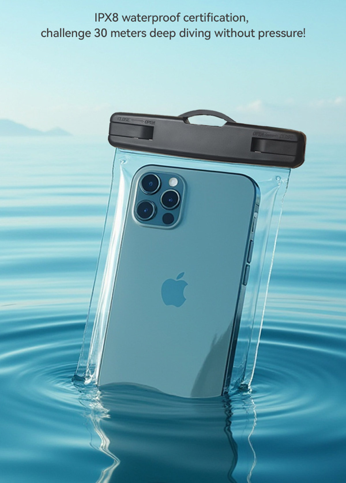Black Plastic Water Proof Phone Case | picture 