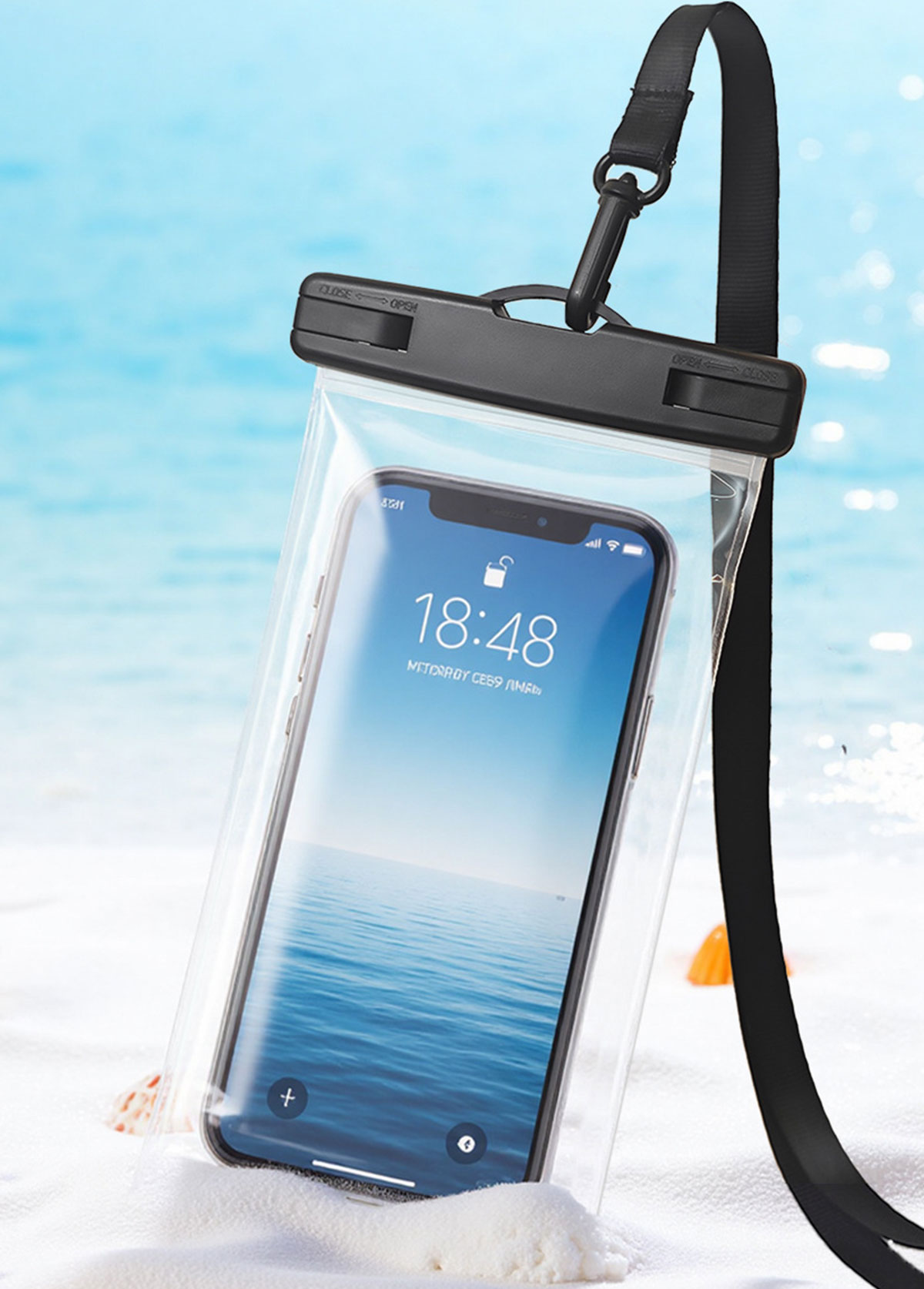 Black Plastic Water Proof Phone Case | picture 