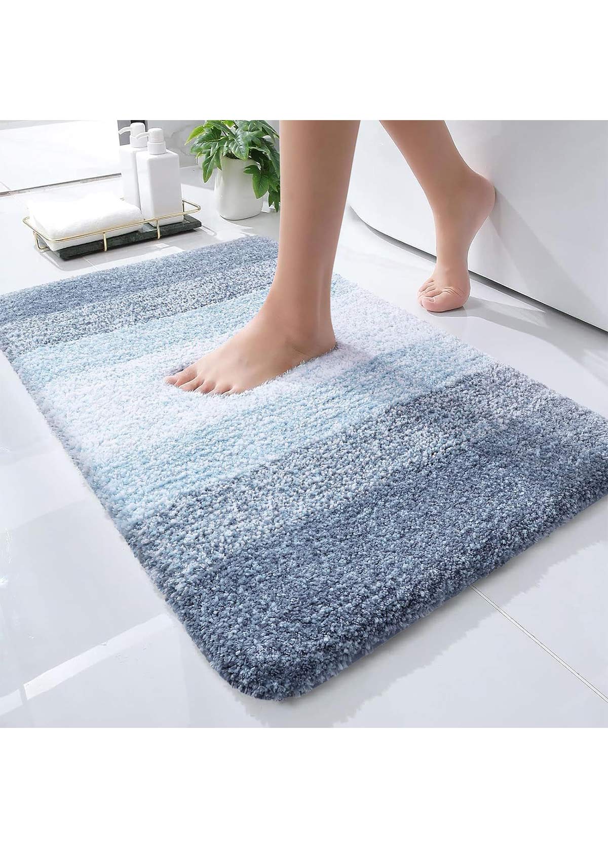 Blue Cat Paw Pad Bath Mat | picture 