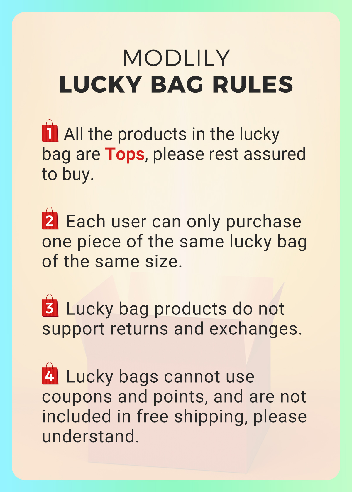 Lucky Bag-Random Color Tops - 2 Pieces | picture 