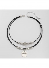 Silver Color Heart Alloy Detail Necklace | thumb picture 