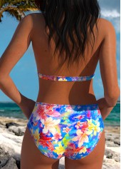 Blue Marine Life Print Bikini Set | thumb picture 