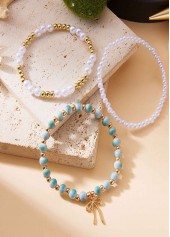 Light Green Round Alloy Detail Bracelets | thumb picture 
